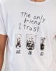 Ανδρικό Κοντομάνικο T-Shirt με Τύπωμα "Drinks" Λευκό