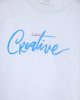 Γυναικεία Κοντομάνικη Μπλούζα με Τύπωμα "I am creative" Λευκό