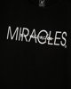 Γυναικεία Κοντομάνικη Μπλούζα με Τύπωμα "Miracles" Μαύρο