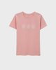 Picture of Γυναικεία Κοντομάνικη Μπλούζα με Τύπωμα "Be a nice human" Ροζ