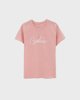 Picture of Γυναικεία Κοντομάνικη Μπλούζα με Τύπωμα "I am creative" Ροζ