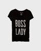 Γυναικείο Κοντομάνικο T-Shirt "Boss lady" Μαύρο
