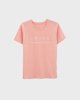 Γυναικεία Κοντομάνικη Μπλούζα με Τύπωμα "Grow positive thoughts" Ροζ