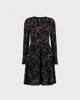 Picture of Floral Mini Dress "Id44a" in Black