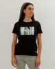 Γυναικεία Κοντομάνικη Μπλούζα με Τύπωμα "Amazing" Μαύρο