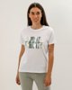 Γυναικεία Κοντομάνικη Μπλούζα με Τύπωμα "Amazing" Λευκό