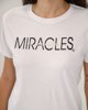 Picture of Γυναικεία Κοντομάνικη Μπλούζα με Τύπωμα "Miracles" Λευκό
