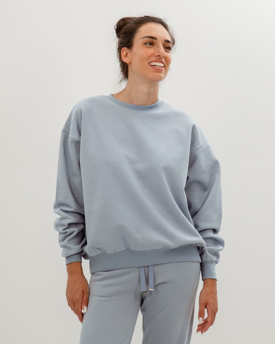 Picture of Women's Basic Sweatshirt "Amanda" in Blue Light