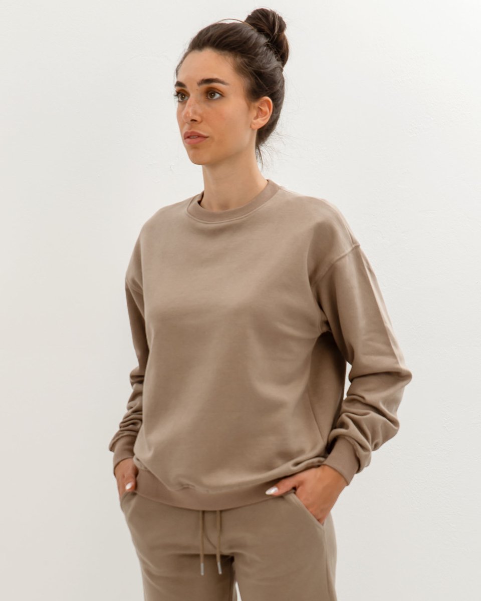 Picture of Women's Basic Sweatshirt "Amanda" in Taupe