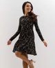 Picture of Floral Mini Dress "Id44a" in Black
