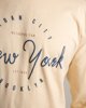 Ανδρική Μπλούζα Μακρυμάνικη με Τύπωμα "New york" Κρεμ