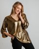 Γυναικεία Μπλούζα Μεταλλιζέ "F-6066" Χρυσό